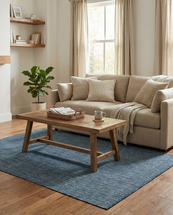 Detail image of 4' x 6' Easy-Clean Solid Indoor / Outdoor Rug