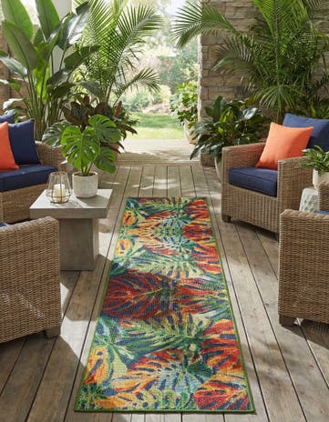 2' 7 x 12' Easy-Clean Baja Indoor / Outdoor Runner Rug