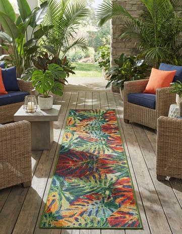 2' 7 x 12' Easy-Clean Baja Indoor / Outdoor Runner Rug