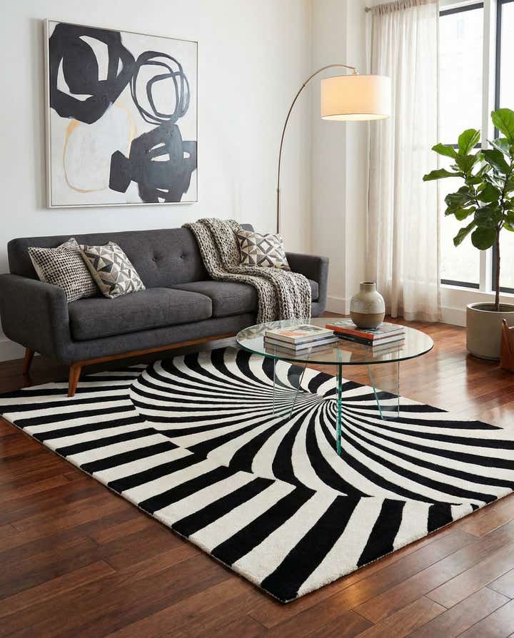 4' x 5' 10 Vortex Wool Rug