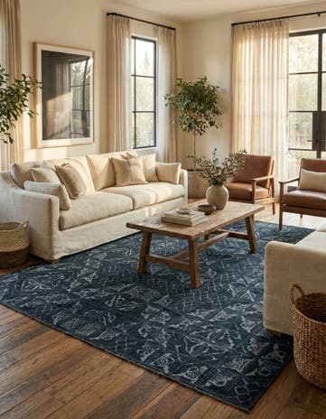 7' 10 x 9' 8 Hand Knotted Darya Rug