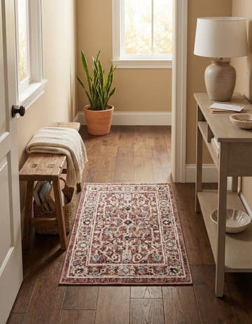 Dusty Rose Eco Traditional Rug