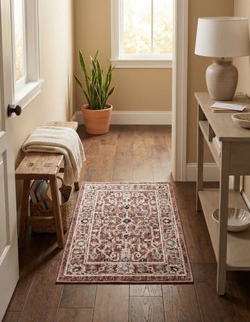Dusty Rose Eco Traditional Rug