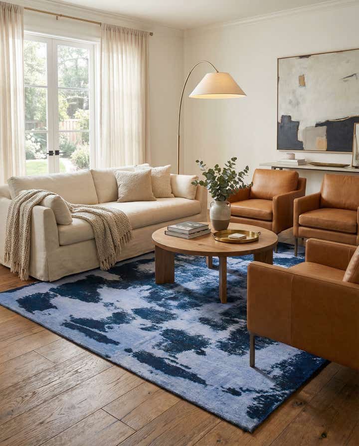 5' 8 x 8' 10 Hand Knotted Ultra Vintage Persian Wool Rug