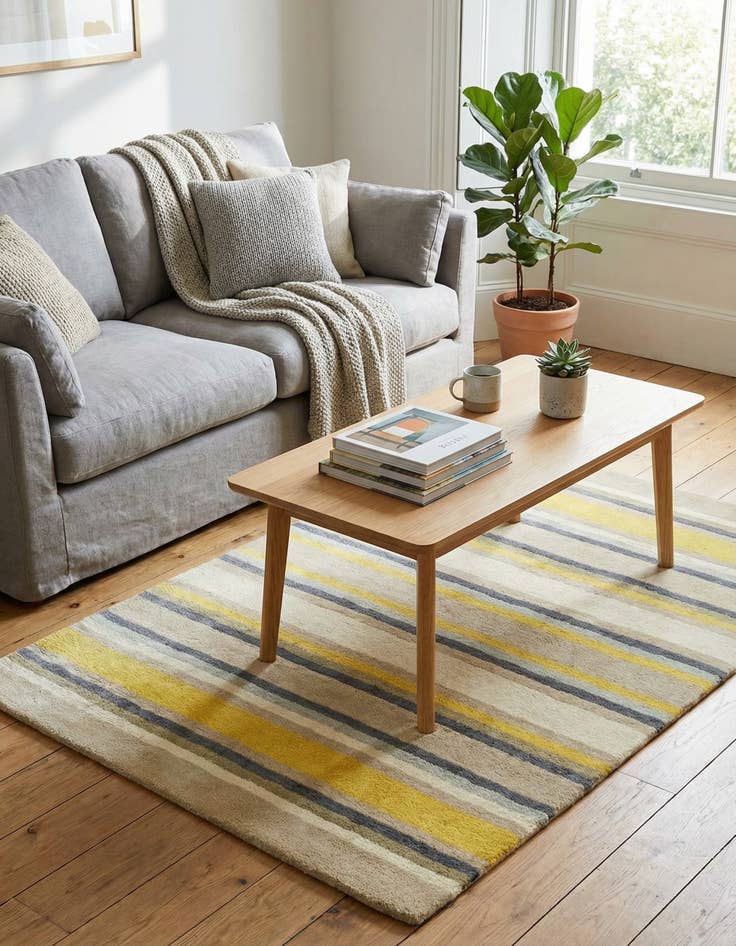 Detail image of 4' x 5' 7 Luna Wool Rug