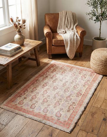 3' 1 x 4' 10 Hand Knotted Ultra Vintage Persian Wool Rug