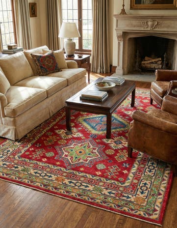 6' 2 x 9' Hand Knotted Kazak Rug