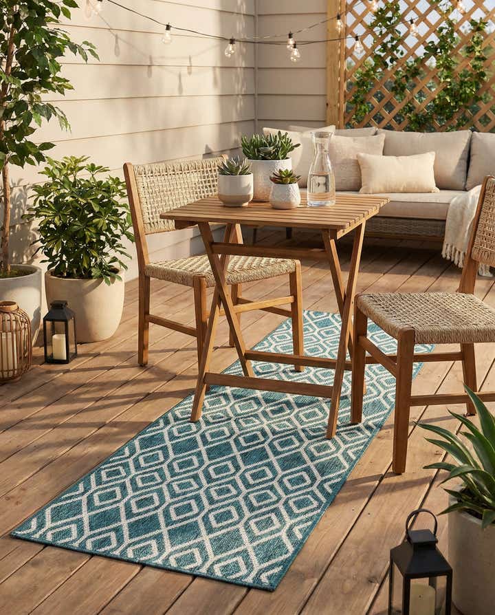 2' x 8' Easy-Clean Jill Zarin Turks and Caicos Indoor / Outdoor Runner Rug
