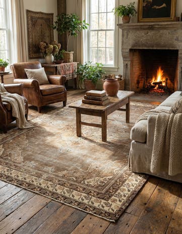 5' 10 x 9' 1 Vintage Wool Rug