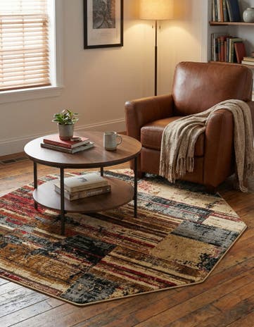 5' 3 x 5' 3 Saturn Octagon Rug
