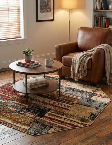 5' 3 x 5' 3 Saturn Octagon Rug