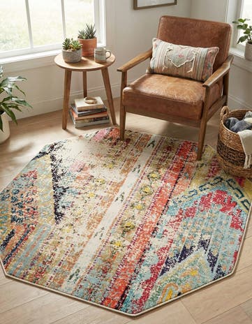 Washable Mesa Octagon Rug