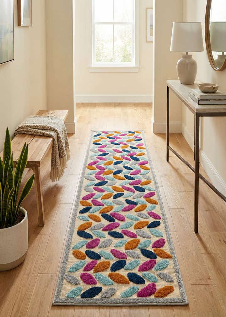 2' x 10' Easy-Clean Aruba Indoor / Outdoor Runner Rug