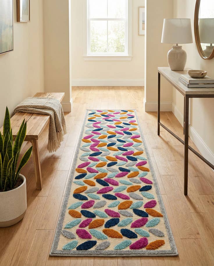 Detail image of 2' x 10' Easy-Clean Aruba Indoor / Outdoor Runner Rug