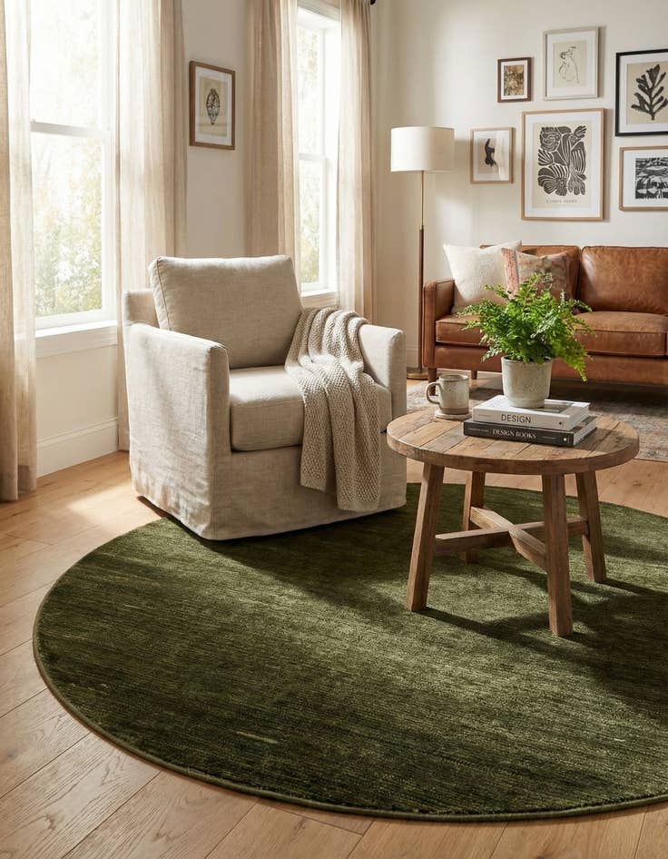 Detail image of 5' 3 x 5' 3 Finsbury Round Rug