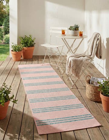 2' x 6' Easy-Clean Jill Zarin Anguilla Indoor / Outdoor Runner Rug