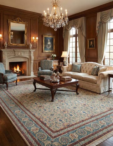 10' 2 x 12' 10 Kashan Rug