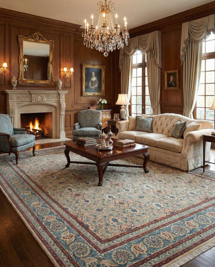 10' 2 x 12' 10 Kashan Rug