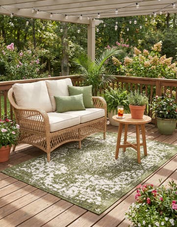 4' x 6' Easy-Clean Jill Zarin Dubai Indoor / Outdoor Rug