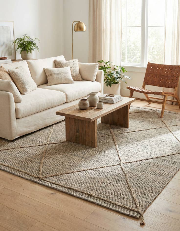 Detail image of 6' 1 x 12' 1  Hand Knotted Moroccan Wool Runner Rug