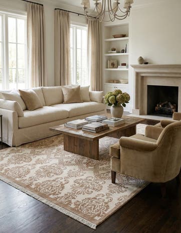 6' 9 x 9' 11 Hand Knotted Darya Wool Rug