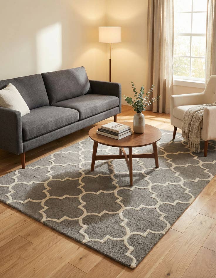 Detail image of 5' x 8' 1 Luna Wool Rug