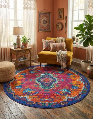 5' 3 x 5' 3 Calypso Round Rug