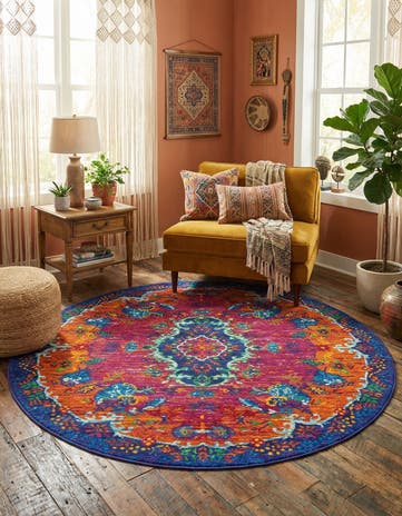 5' 3 x 5' 3 Calypso Round Rug