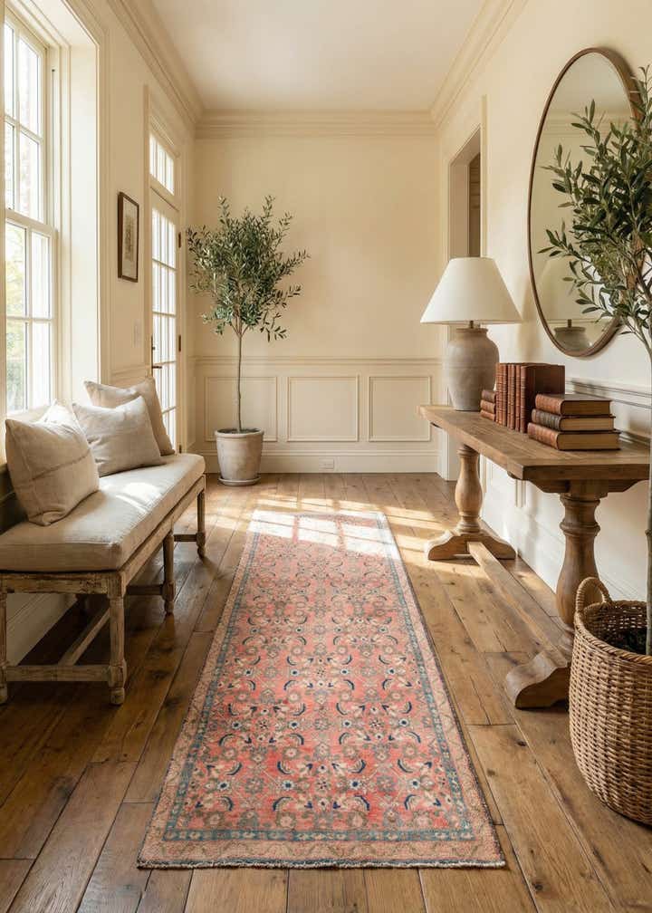 3' 5 x 10' 2 Hand Knotted Ultra Vintage Persian Wool Runner Rug