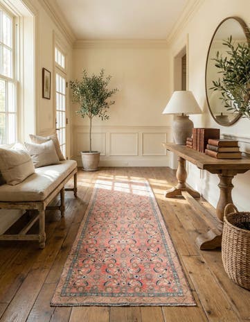 3' 5 x 10' 2 Hand Knotted Ultra Vintage Persian Wool Runner Rug