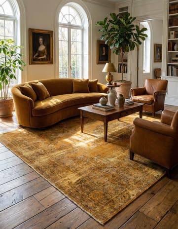 9' 9 x 12' 10 Hand Knotted Ultra Vintage Persian Wool Rug
