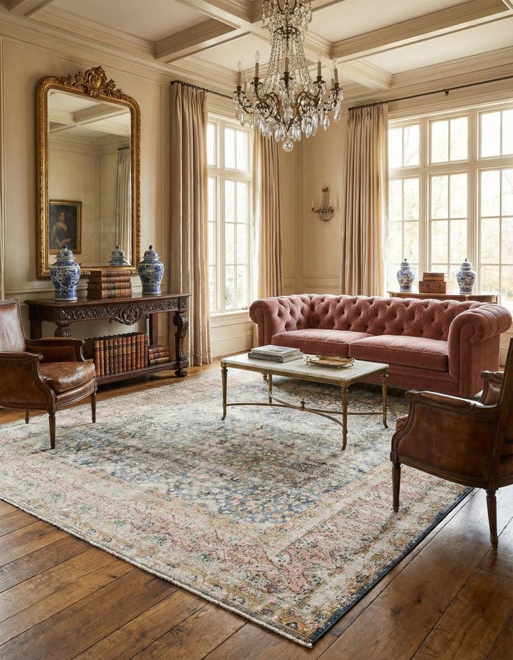 Detail image of 9' 7 x 12' 5 Vintage Royal Wool Rug