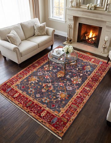 5' 1 x 6' 8 Hand Knotted Ariana Ziegler Rug