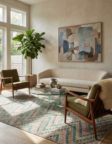9' 9 x 12' 8 Hand Woven Kilim Modern Wool Rug