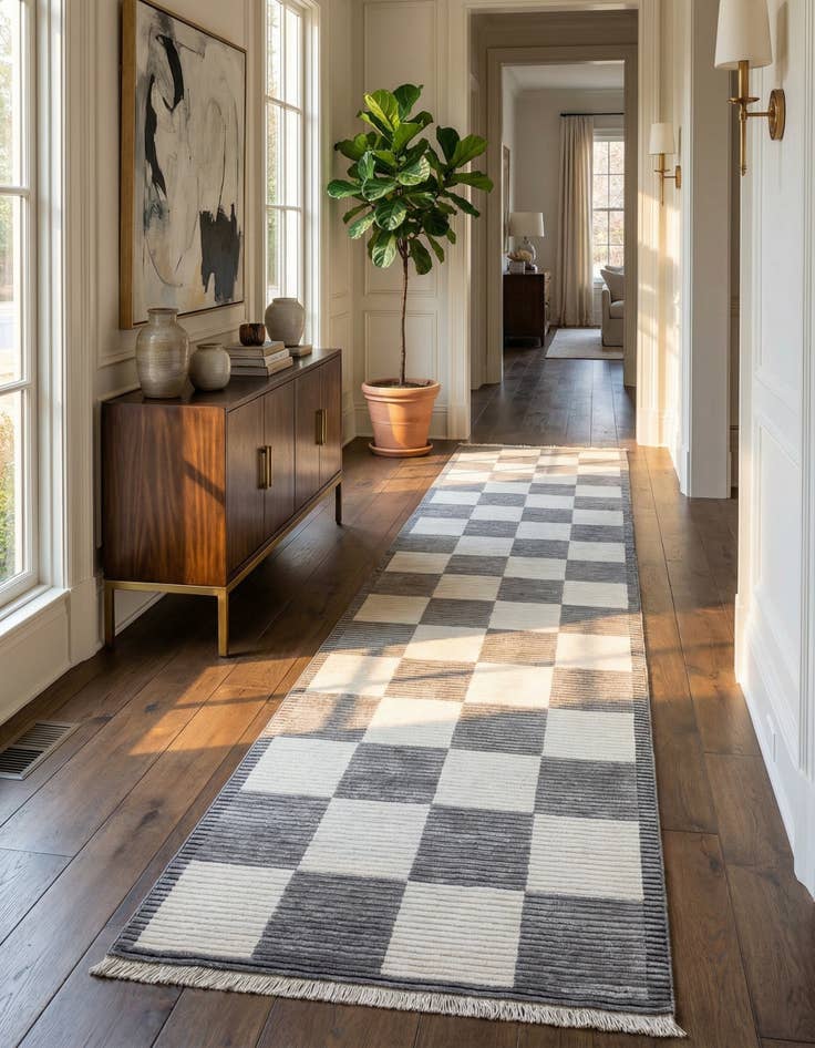 Detail image of 2' 7 x 13' 1  Hand Knotted Darya Wool Runner Rug