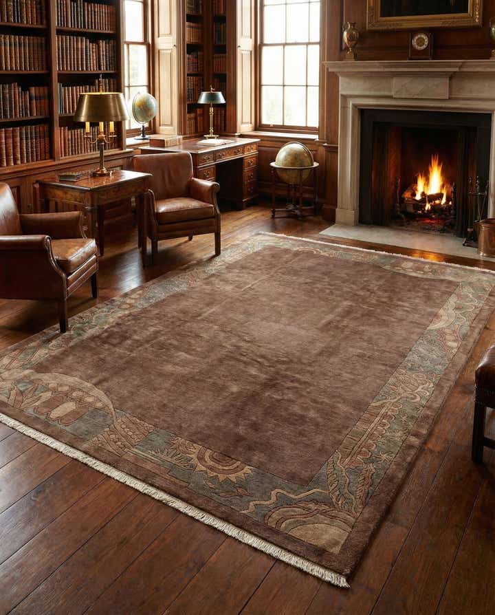 8' 2 x 11' 3 Hand Knotted Nepal Wool Rug