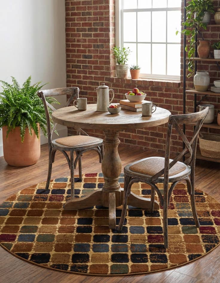 Detail image of 6' x 6' Cafe Round Rug