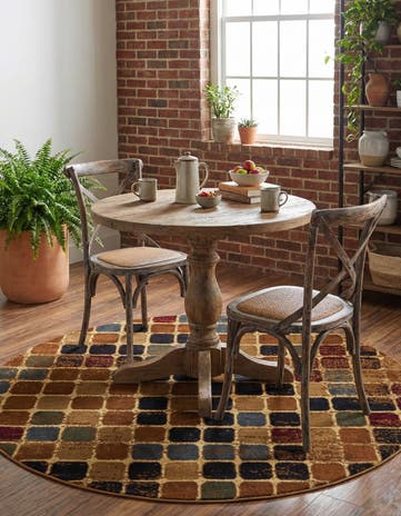 Cafe Round Rug