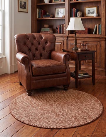 3' 1 x 3' 1 Hand Woven Jill Zarin English Manor Wool Round Rug