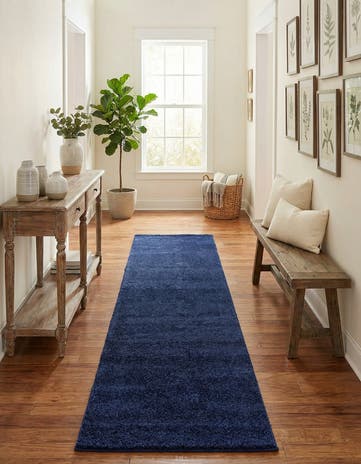 2' 7 x 10' Solid Frieze Runner Rug