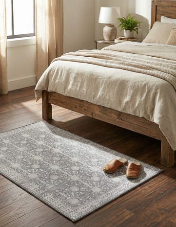 Gray Washable Timeless Rug
