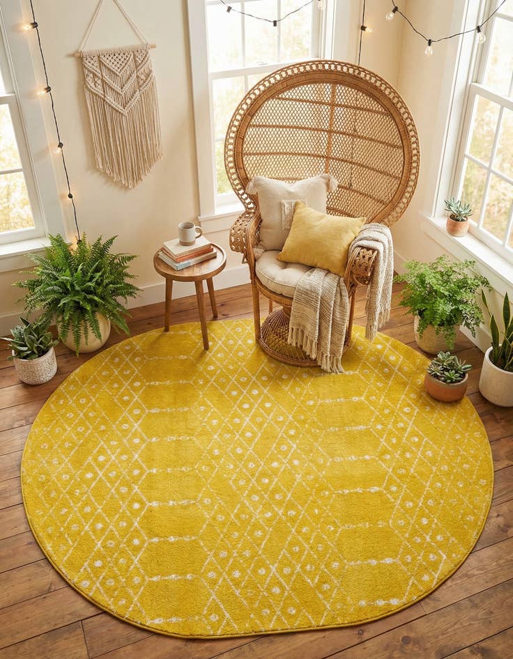 Detail image of 7' 10 x 10' Paxon Trellis Oval Rug