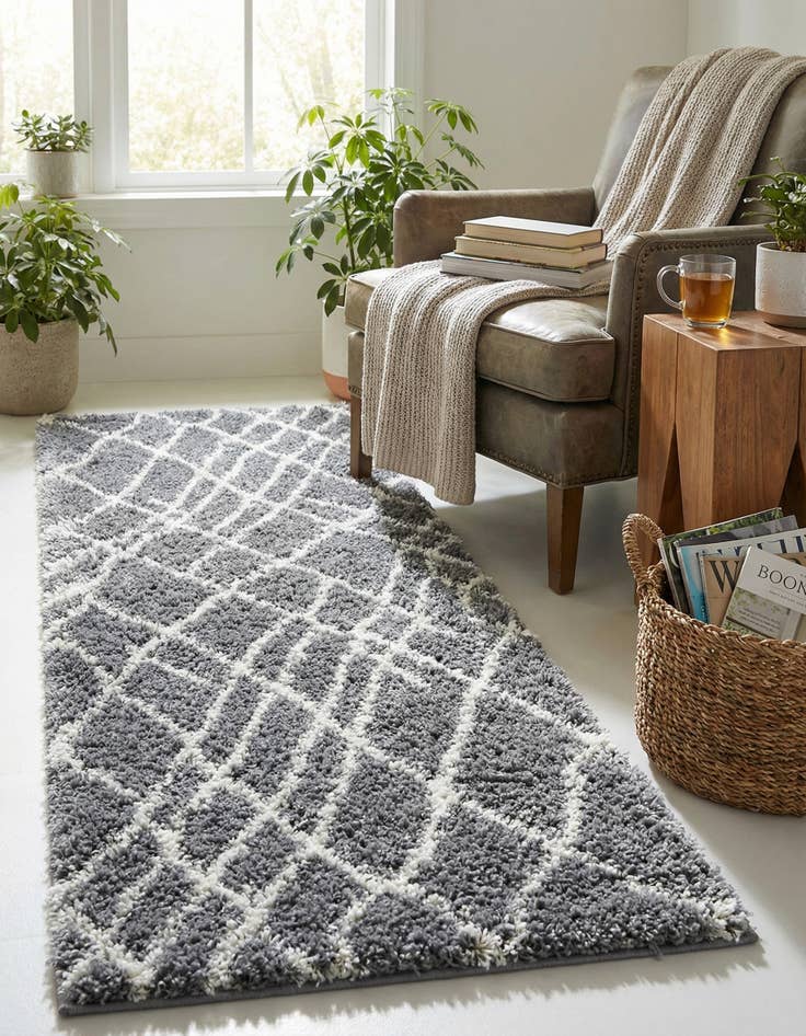 Detail image of  2' x 6' 7 Soft Touch Shag Runner Rug