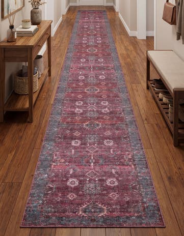 Antique Red Maahru Runner Rug