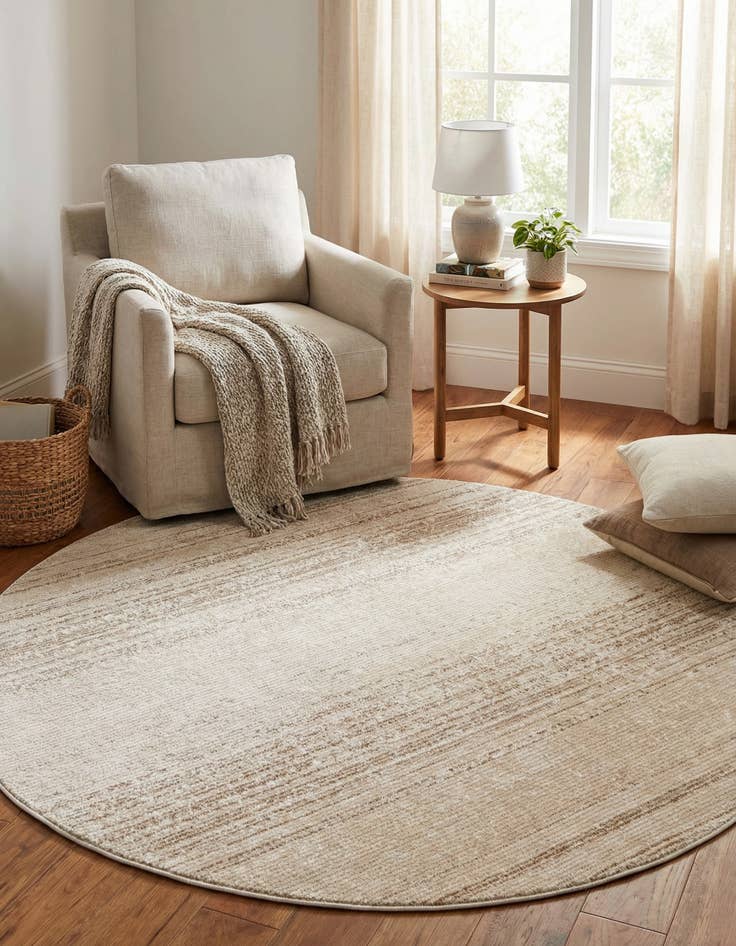 Detail image of  7' 3 x 7' 3 Gemstone Round Rug