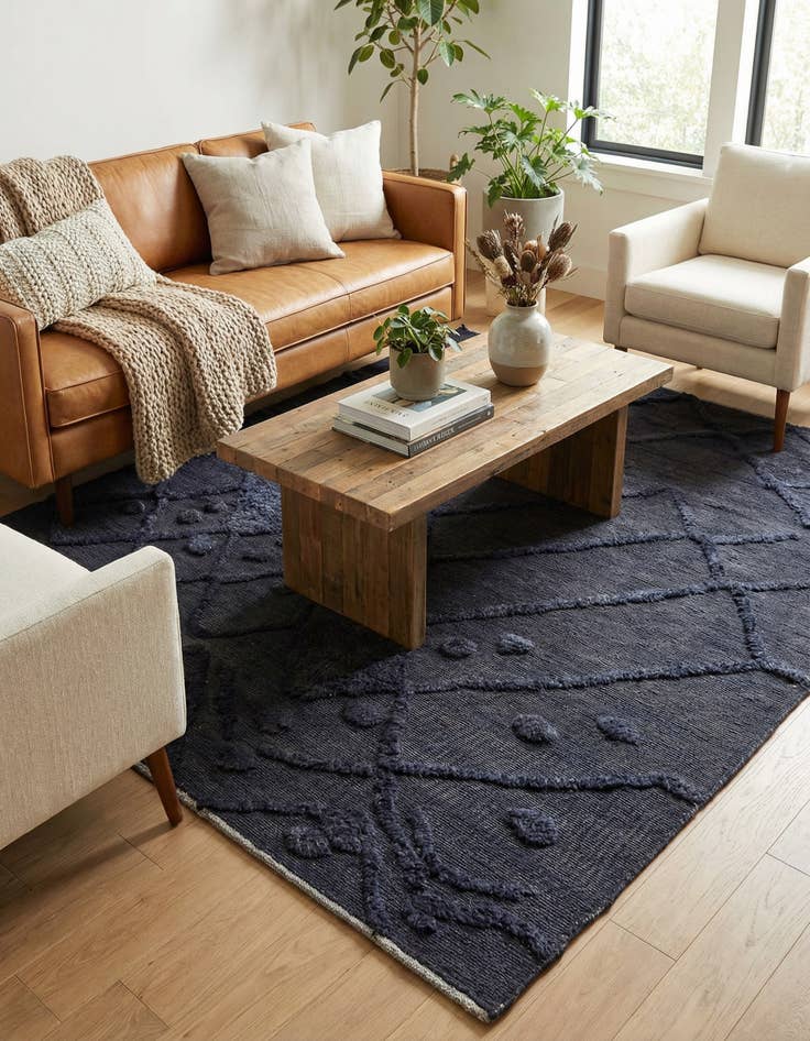 Detail image of  5' 4 x 6' 8  Hand Knotted Darya Wool Square Rug