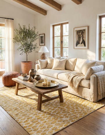 5' x 8' Hand Knotted Moroccan Wool Rug
