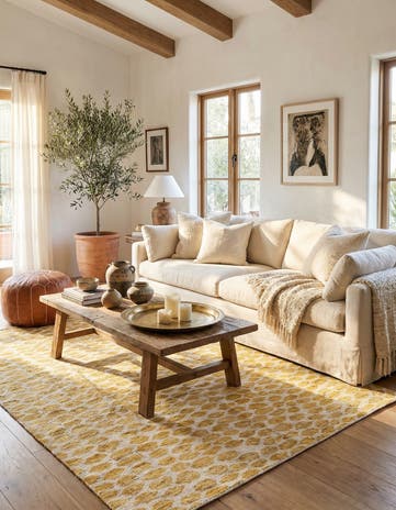 5' x 8' Hand Knotted Moroccan Wool Rug