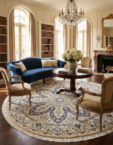 6' 9 x 6' 10 Nain Round Rug