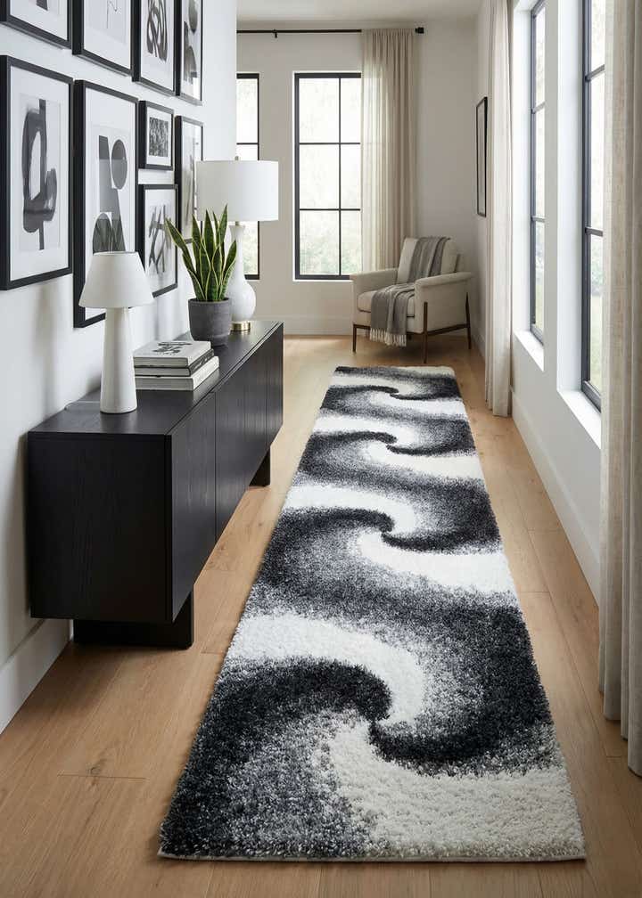 2' 7 x 13' Soft Touch Shag Runner Rug